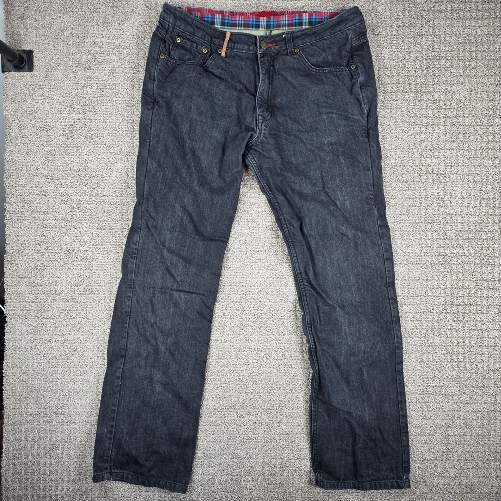 Highway 21 Mens Black Kevlar Lined Motorcycle Riding Jeans Size 36x34